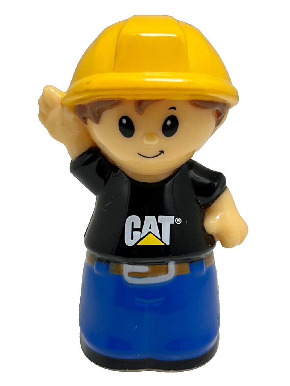 Mega Bloks First Builders Construction Worker Crew Man CAT Caterpillar figure